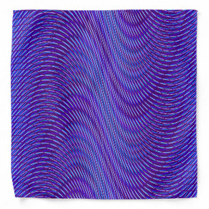 Abstract Purple and Blue Psychedelic, Rad & Trippy Bandana