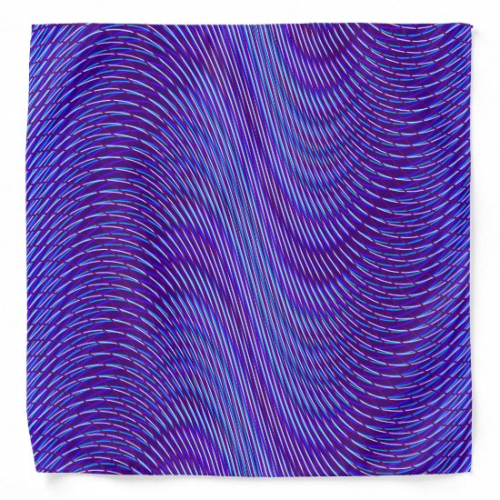 Abstract Purple and Blue Psychedelic Rad & Trippy Bandana