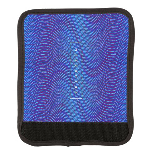 Abstract Purple and Blue Psychedelic Rad  Trippy Luggage Handle Wrap