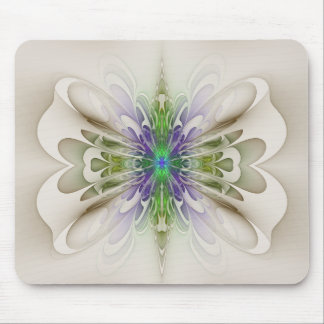 Abstract Purple and Green Butterfly "Gowan Grove" Mouse Pad
