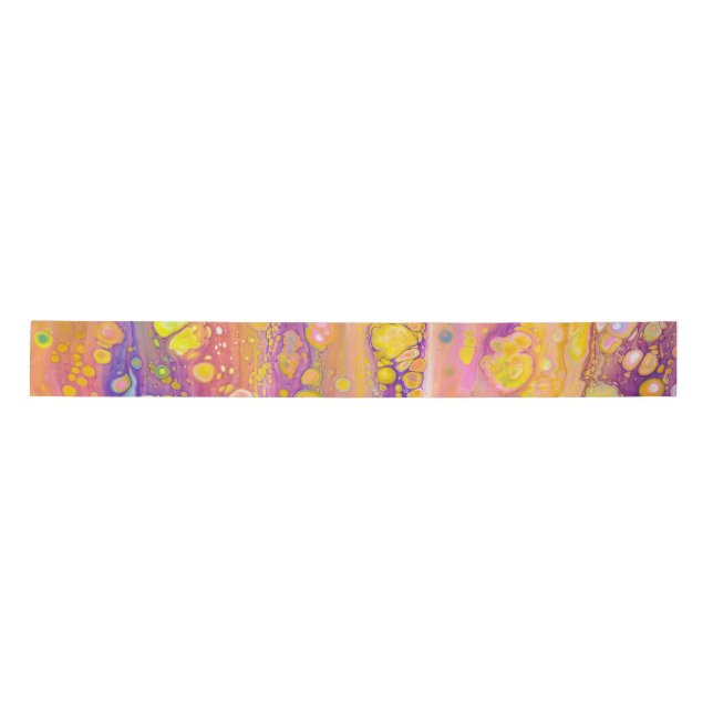 Abstract Purple And yellow ribbon (Front)