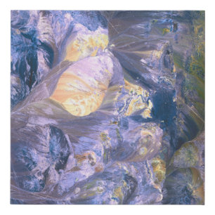 Abstract Purple Aura Power Faux Canvas Print