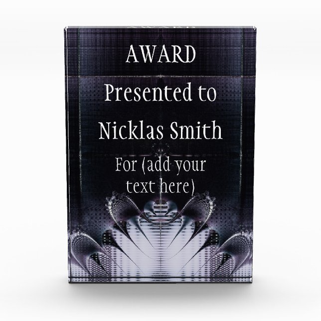 Abstract Purple Award (Front)