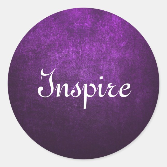 Abstract Purple Background Or Paper With Bright Classic Round Sticker (Front)