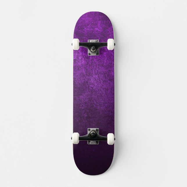 Abstract Purple Background Or Paper With Bright Skateboard Deck (Front)