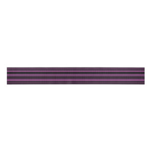 Abstract Purple Black Stripes Grosgrain Ribbon