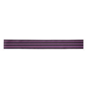 Abstract Purple Black Stripes Satin Ribbon