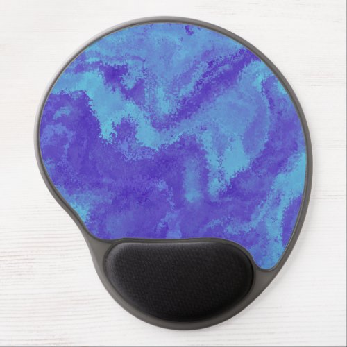Abstract Purple Blue Diffusion Gel Mouse Pad