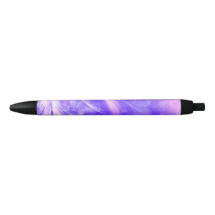 Abstract Purple Dandelions and fireflies  Pen
