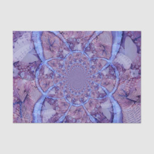 Abstract Purple Decoupage Boho Hippie Design Tissue Paper