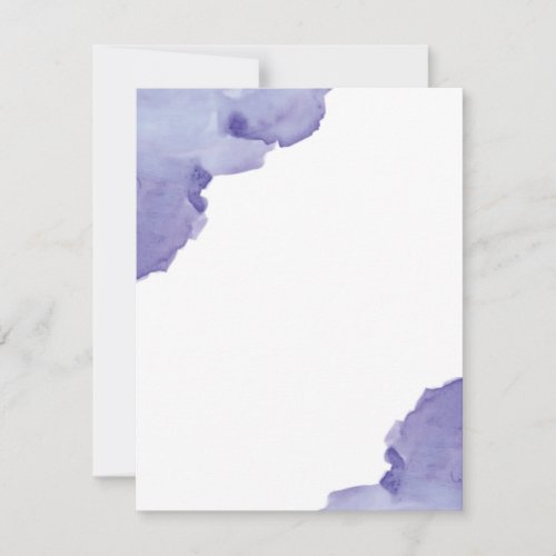 Abstract Purple Flat Note Card