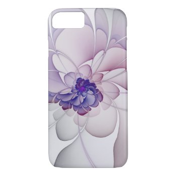 Abstract Purple Floral Coquette Iphone 8/7 Case by skellorg at Zazzle