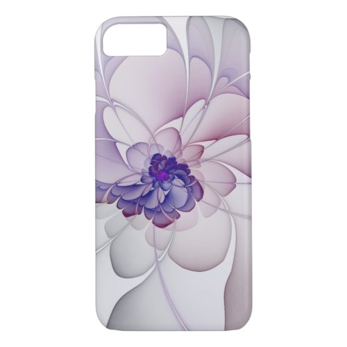 Abstract Purple Floral Coquette iPhone 87 Case