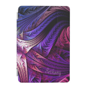 Abstract Purple Fractals Personalised iPad Mini Cover