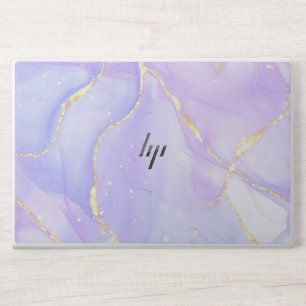 abstract purple gold alcohol ink HP EliteBook 850 Laptop Skin