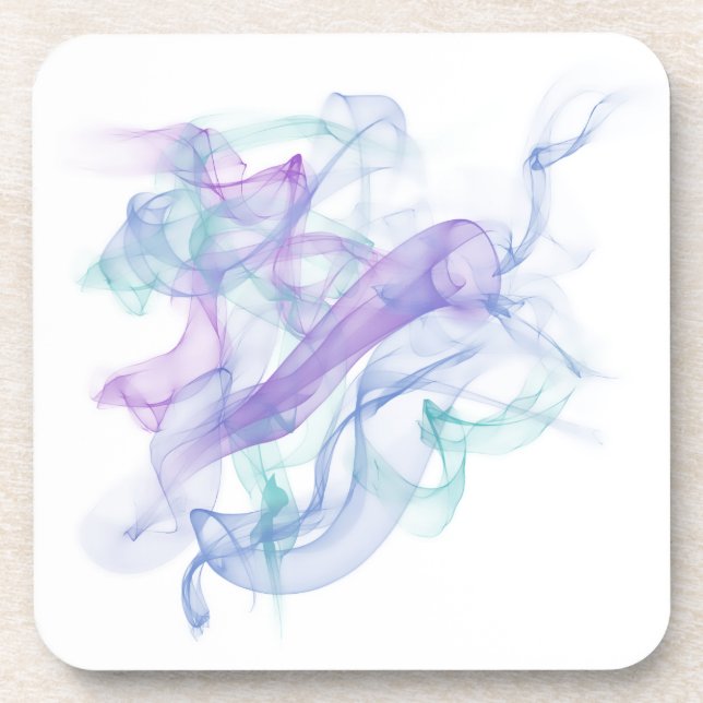 Abstract Purple Haze Beverage Coaster (Front)