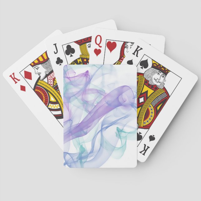 Abstract Purple Haze Poker Cards (Back)