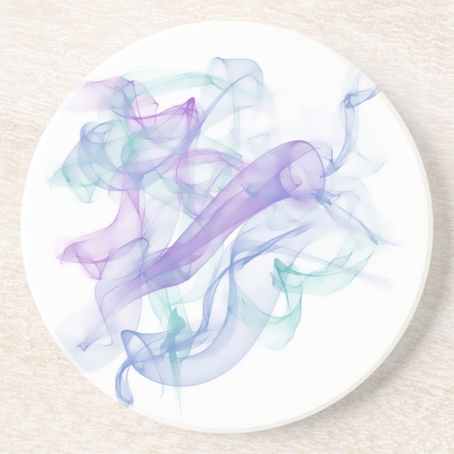 Abstract Purple Haze Sandstone Coaster (Front)