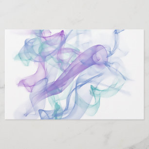 Abstract Purple Haze Stationery