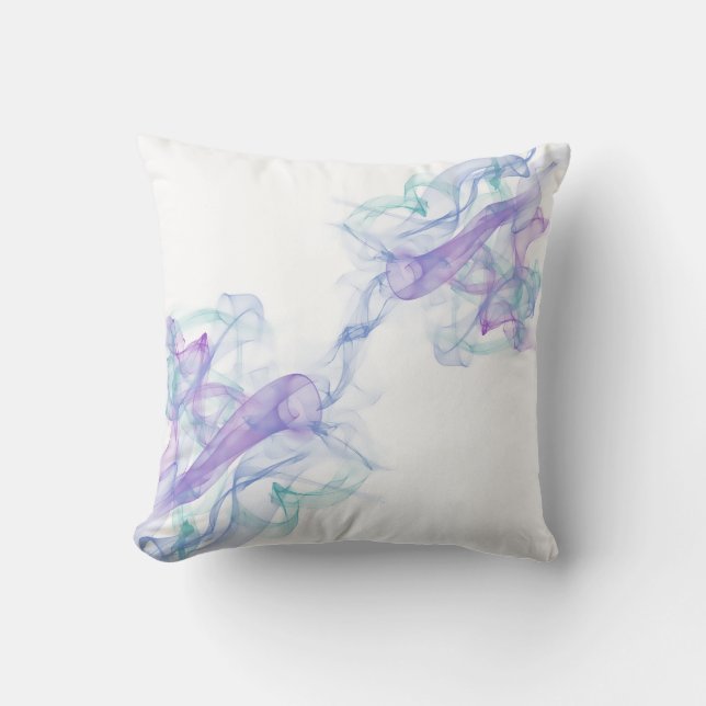 Abstract Purple Haze Throw Pillow (Front)