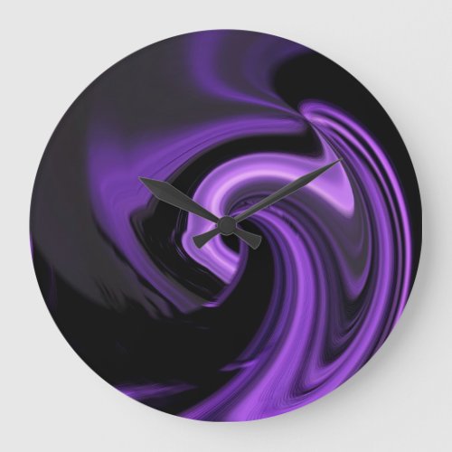 Abstract Purple Heart Wall Clock