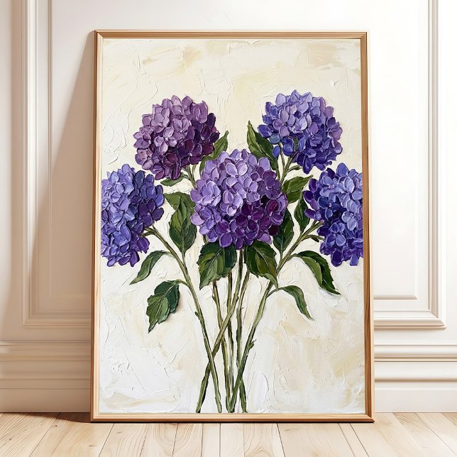 Abstract Purple Hydrangea Canvas Print (Creator Uploaded)