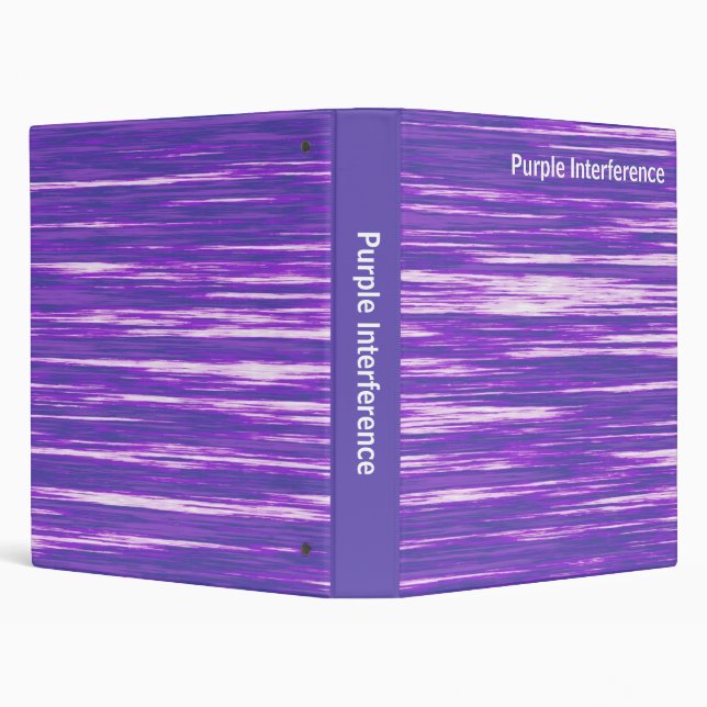 Abstract - Purple Interference 3 Ring Binder (Background)
