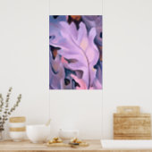 Abstract | Purple Leaves | Georgia O'Keeffe Poster (Kitchen)