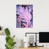 Abstract | Purple Leaves | Georgia O'Keeffe Poster (Home Office)