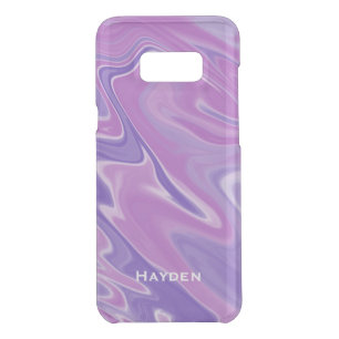 Abstract Purple Liquid Marble Personalised Uncommon Samsung Galaxy S8+ Case