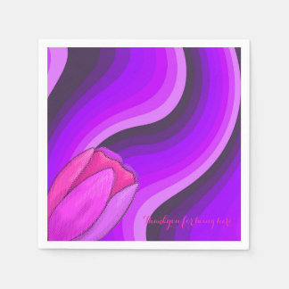 Abstract purple napkins