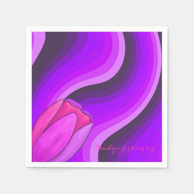 Abstract purple napkins (Front)