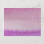 Abstract Purple Ombre Watercolor Wash Postcard