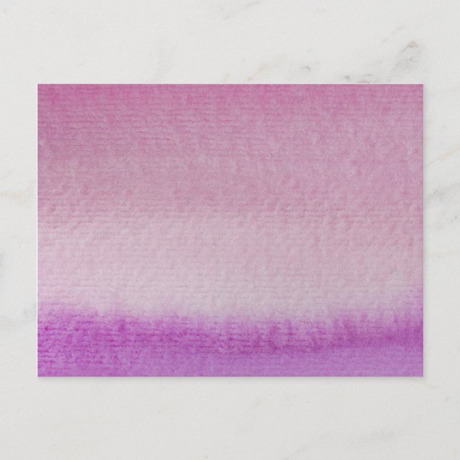 Abstract Purple Ombre Watercolor Wash Postcard (Front)