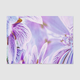 Abstract Purple Pansy Tissue Paper