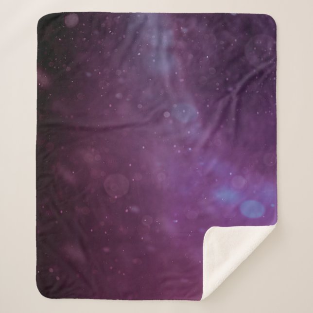 Abstract purple pattern background sherpa blanket (Front)