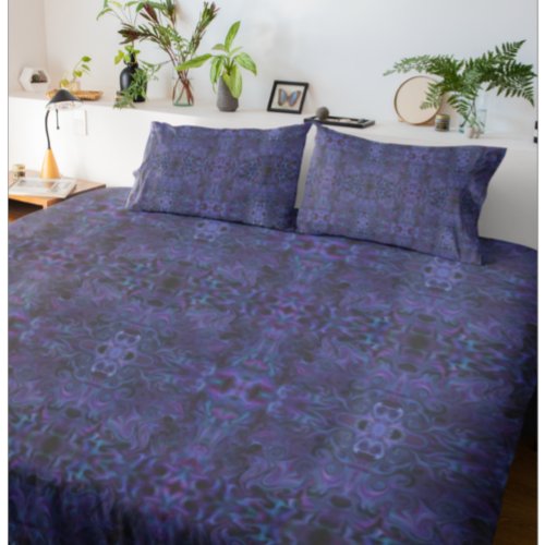 Abstract Purple Pattern Duvet Cover