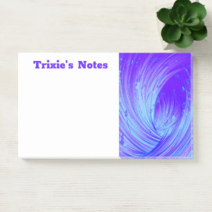 Abstract purple pink Enchanted Garden  Post-it Notes