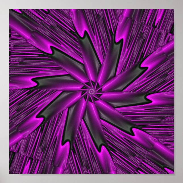 Abstract Purple Poster (Front)