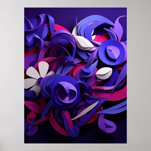 Abstract Purple Poster 