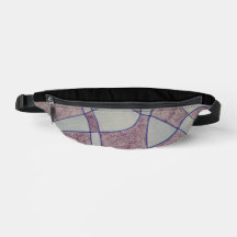 Abstract Purple Print Cut Sew Bag
