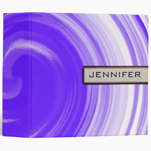 Abstract Purple Swirl Art Background Binder