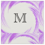 Abstract Purple Swirl Monogram Fabric