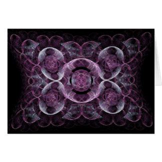 Abstract Purple Swirls Fractal Art Design Gifts Cards