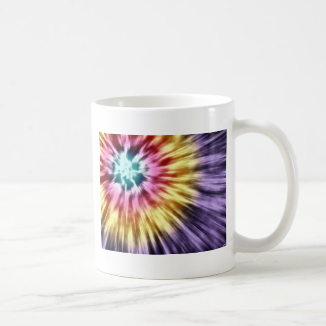 Abstract Purple Tie Dye Coffee Mug (Right)