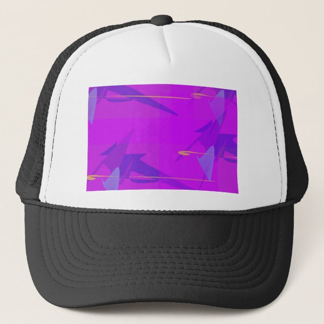 Abstract purple trucker hat (Front)