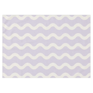 Abstract Purple Wavy Stripe Stylish Spring Dining Tablecloth