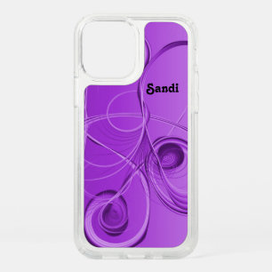 Abstract Purple with Swirls Speck iPhone 12 Pro Case