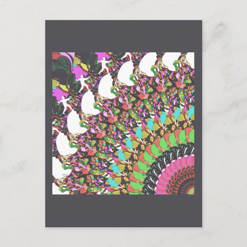 Abstract Putter Design Postcard