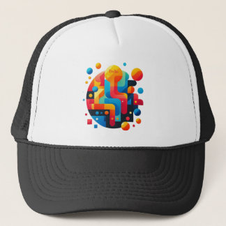 Abstract Puzzle Trucker Hat